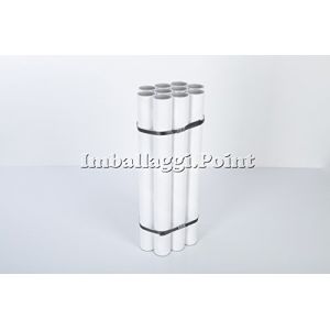 IMBALLAGGI.POINT - LOT DE 10 TUBES POSTAUX EN CARTON AVEC DES BOUCHONS EXP&Eacute;DITION EMBALLAGE CYLINDRE LONGUEUR 520MM X 70 MM DIAM&Egrave;TRE POSTER DOCUMENTS FORMAT A2 (imballaggi.point, neuf)