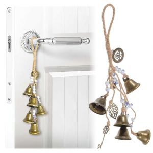 Tkxjry Sorcellerie Cloche D&eacute;cor, Sorci&egrave;res Cloches, Carillons de sorci&egrave;res, Cloche Sorci&egrave;re Suspendue, Brochette de D&eacute;cor de Cloches de Sorci&egrave;re Suspendues, pour Bouton Porte Jardin, Maison (Jiahe Daily Necessities Store, neuf)