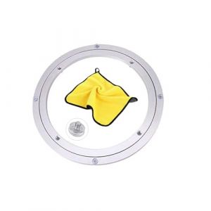 Plaque Rotative Grand,Plateau Tournant TV,Heavy Duty Mecanisme Plateau Tournant Table Lisse en Alliage D'aluminium pour D'affichages Meubles Service Show (1, 60cm/24inch) (Mei Ma-DE Sao Wo cplm, neuf)