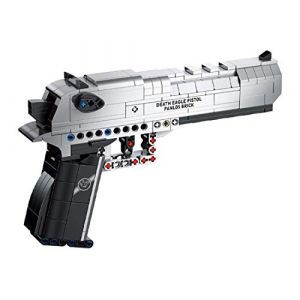 Technique Pistolet Kit de Construction, 360 Pi&egrave;ces Technique Desert Eagle Pistolet avec Fonction Tir&eacute;e et Balles, Jeu de Construction Compatible avec Lego Technic (Style C) (Tirff, neuf)