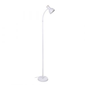 BEL AIR HOME - Lampadaire LED sur Pied Salon Argos | Halogene LED Puissant | Avec Liseuse | Design Blanc et Bois (AMPOULE NON INCLUSE) (BLANC) (BEL AIR HOME, neuf)