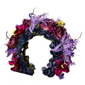 Bandeau de Fleurs Fleur en &eacute;pingle &agrave; cheveux violette de style princesse, bandeau de fleur en &eacute;pingle &agrave; cheveux for femmes, bandeau photo de style ancien(Color3) (guangyi18, neuf)