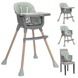 Chaise haute 3 en 1 Vanilla vert - Lorelli (Family Concept, neuf)