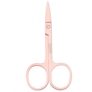 Ciseaux &agrave; sourcils Accessoire de finition Sourcils Tondeuse Outil de beaut&eacute; de maquillage, rose 03 (VDFGUK, neuf)