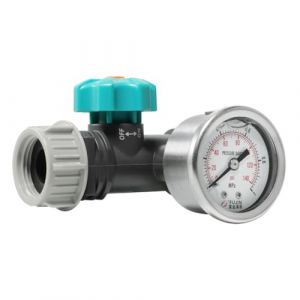 Alnicov G3/4" Vanne de r&eacute;gulateur de Pression d'eau r&eacute;glable avec manom&egrave;tre, contr&ocirc;leur d'irrigation de Jardin de Serre, vanne de Pression d'eau (Music Lover EU, neuf)