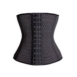 KSKshape Gaine Amincissante Ventre Plat Femme Taille Trainer Corset pour Perte de Poids Respirant Galbant Ceinture Maintien du Dos,Noir,XXL (AMAZINGJOYS, neuf)