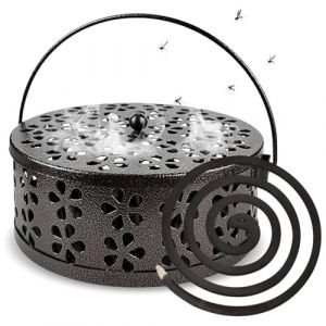 Support Spirale Anti Moustique, Support Spirale Anti Moustique Exterieur, Métal Anti Moustique Spirale, Creux Porte Spirale Anti Moustique Convient pour Maison Camping Jardin (kushuangkeji, neuf)