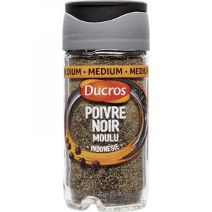 Ducros Poivre Noir Moulu Indonésie Médium avec Opercule Fraîcheur 40g (lot de (MEDIACASH, neuf)
