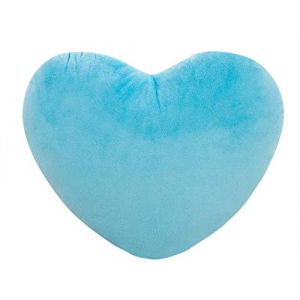 KQIVAM Coussin Coeur, Coussin en Forme de Coeur Bleu, Oreiller Coeur Coussin Décoratif en Peluche, Peluche Coeur Coussin Canape Convient pour Les Salon lit Chambre d'enfant Decoration Chambre 15 CM (⭐⭐⭐⭐⭐KQIVAM, neuf)
