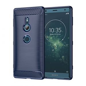 Cruzerlite Coque pour Sony Xperia XZ2 Coque, Carbon Fiber Shock Absorption Slim Case pour Sony Xperia XZ2 (2018) (Blue) (Swiss case Limited, neuf)
