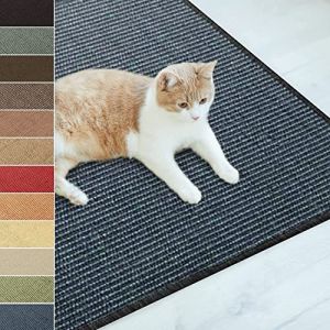 KARAT Paillasson en Sisal pour Chats,Tapis Griffoir,Tapis de grattage pour Chats,Tapis à griffer,Tapis à gratter résistant,Protection Idéale pour Meubles et Le Bien-être du Chat (Bleu 40x60 cm) (Velvet Trading, neuf)