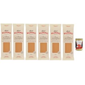 Rummo Spaghetti alla Chitarra N&deg; 104, Durum P&acirc;tes s&eacute;moraires, italiennes Pasta Italian Noodles 6x 500 g Pack + Italian Gourmet Polpa di Pomodoro 400 g (Italiaen Gourmet UK Ltd, neuf)