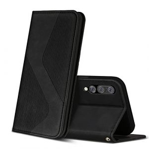 ZONNAVI Coque pour Huawei P20 Pro, Premium &Eacute;tui Housse en Cuir de Protection avec [Emplacements Cartes] [Magnetique], Clapet Folio Portefeuille pour Huawei P20 Pro (Noir) (ZONNAVI, neuf)