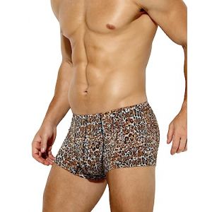 Casey Kevin Boxers Homme Leopard Boxer Homme Fleur Cale&ccedil;on Vintage Trunk Confortale sous-V&ecirc;tement &Eacute;lastique Shorts for Men (Casey-Kevin, neuf)