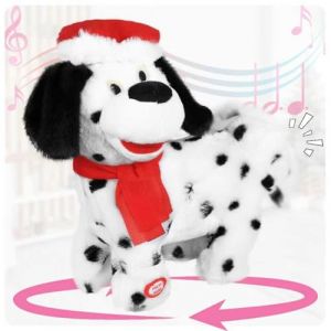 SdeNow Twerking Jouet pour chien qui secoue les fesses et coule P&egrave;re No&euml;l Chiot Peluche musicale anim&eacute;e de No&euml;l, chantant et dansant, Chanson anglaise (SdeNow, neuf)