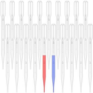 20 Pièces Pipette,Pipette Plastique,Pipette Graduée,Pipette de Transfert en Plastique,Compte-gouttes 2ml,Transparent,pour Transfert D'huiles Essentielles,Parfums,Liquides Divers (2ml) (GZGC-SHOP, neuf)