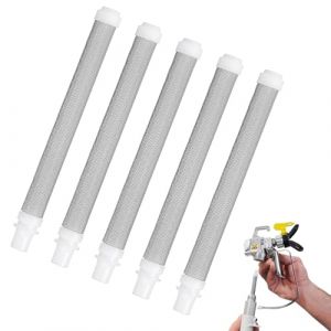 Joynine Éléments De Filtre À Pistolet À Pulvériser Airless 5Pcs 60 Mesh pour Wagner Airless Paint Spray Gun, idéaux pour Les Applications dans l'industrie Chimique (YaQiTianTong, neuf)