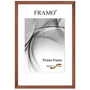 FRAMO Cadre photo étroits 60 x 85 cm en bois massif | Marron wengé | Couleur/taille sélectionnable | Cadre pour affiches | Puzzles | Photos N°076 (Framecenter24_online, neuf)