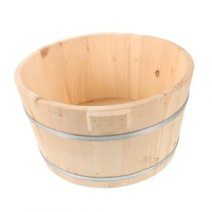 MUCKLILY Bassine De Trempage En Bois Bassin De Bain Portable Pour Seau De Bain Pour Usage Domestique (Senike, neuf)