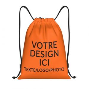 ROHBVMN sac a dos personnalisable avec votre logo – Sac de sport homme et femme personnalisée, sac sport, sac de foot, sac à cordon, idéal pour les voyages et les activités sportives (Magasin sur Mesure 2025 Fr, neuf)