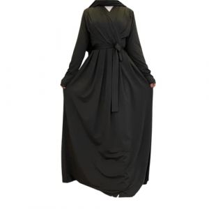 Greatfool Abaya femme musulmane - Abaya type jilbeb pouvant se porter comme un caftan femme ou une djellaba - L (10RG, neuf)