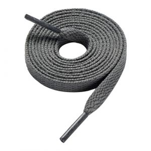 CCSOFTIME Lacets Chaussures Gris pour Baskets, Lacet Gris Fonc&eacute; Plat 8mm Largeur pour Sneakers-Compatible avec Converse Chucks Nike Air Force Stan Smith,90CM-2 Paires (CCSOFTIME, neuf)