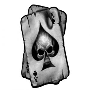 Stickers Halloween - Autocollants pour voiture - Motif t&ecirc;te de mort - Motif as de pique et style zombie, autocollants d&eacute;coratifs pour casque de moto, ordinateurs portables | Collecc (kaitmain, neuf)