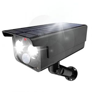 Proxinova Camera Factice Exterieur, Projecteur Solaire avec Detecteur de Mouvement Exterieur PIR, Eclairage Exterieur Solaire durable, 1050 Lumens, IP65 étanche, Lumiere Solaire Exterieur (Proxinova | Neulabs, neuf)