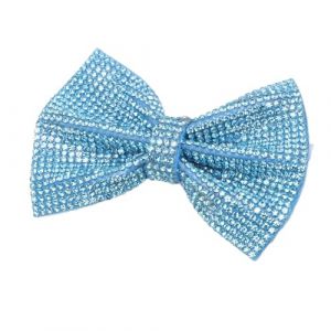 Décoration d'arc en en Cristal, Accessoire D'éblouissement en épingle à Cheveux, Accessoire de Ramiage en Verre Cristal Artisanal pour Accessoire de Cheveux, étui de (Bleu) (Rasihay, neuf)