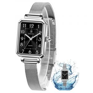 Taxau Montre pour Femme Montre Femme Montres Femmes Cadran Carr&eacute; Compact Montre-Bracelet Femme D&eacute;contract&eacute;e Professionnelle R&eacute;glable &Eacute;l&eacute;gante Montres Femmes Montre Femme Luxe Montre Femme &Eacute;tanche (JBWATCH, neuf)