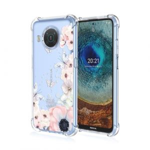 BORYA Transparent Coque pour Nokia X20/Nokia X10, Très Mince Antichoc Premium Silicone TPU Housse, Souple Soyeux Étui avec Élégant Simple Motif, A48 (Boerya, neuf)
