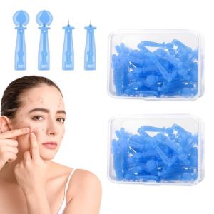 ZORVYN 100 pi&egrave;ces, aiguilles pour &eacute;liminer les points noirs et l'acn&eacute;, perce bouton, curette dermatologique, tire comedon, parfait les soins de la peau professionnels (SESINEND, neuf)