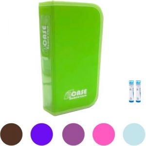 Homeo Case | Rangement Homeopathie avec 90 Espaces pour Boiron Tubes 4 Grammes | Trousse pour Homeopathie | Tubes Non Inclus | Couleur Vert | Fermé 30 x 15 cm | Ouvert 70 x 30 cm (KINEPHARMA S.L., neuf)