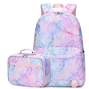Geek-M Sac à Dos Femme College Scolaire Sac School Backpack Sac à Dos Sac École Ado Fille Cartable Collège Sac d'école (BSACK, neuf)