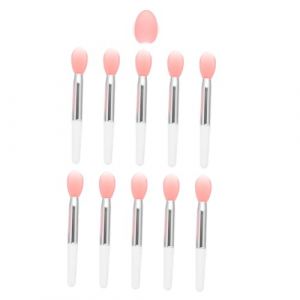 MOTHNUR Set de Pinceaux Lèvres Silicone Pratique pour Maquillage Applicateur Précis pour Rouge à Lèvres et Cosmétiques Liquides Outil Léger et Confortable pour Filles (Huajiay, neuf)