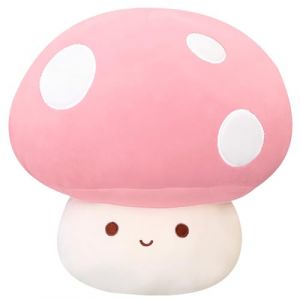 Yeqivo Oreiller en Peluche Champignon Peluche Champignon Mignon Oreiller Kawaii Cadeaux pour Unisexe Champignon en Peluche Décoration de la Maison Coussin Peluche Champignon (Rose,23CM) (Yeqivo Store, neuf)