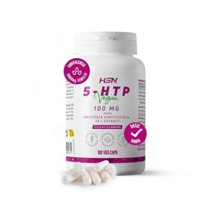HSN 5-HTP 100mg | 180 Gélules Végétales | équivalent à 3000mg d'Extrait de Graine de Griffonia simplicifolia | 5 HTP (5-hydroxy-L-tryptophane) 15x Plus Concentré | Sans OGM, Végan, Sans Gluten (HSNstore, neuf)