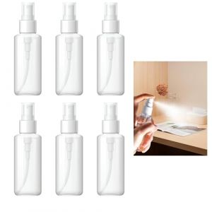 6 Pi&egrave;ces 20ml Flacon Spray Vide, Flacon Parfum Vaporisateur Plastique et Atomiseur Rechargeable Transparent R&eacute;utilisables pour Lotion Parfum Shampoing Bouteille Vide pour Liquide Cosm&eacute;tique de Voyage (LiuLanFen, neuf)