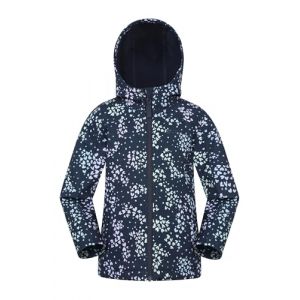 Mountain Warehouse Veste Enfant Exodus Softshell - Coupe-Vent, Imperméable Fille Et Garçon, Veste Polaire Unisexe, Veste À Capuche Conçue pour Sport Et Voyage Rose Clair 9-10 Ans (Mountain Warehouse, neuf)