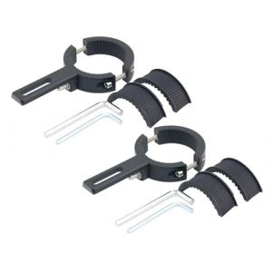 Anlising Support de Fixation de Phare Antibrouillard, 2PCS Support Phare Moto, 38MM-60MM Supports de Fixation de Lampe de Fourche Avant, support Universel pour Phare de Moto, pour Auto (Anlising-EU, neuf)