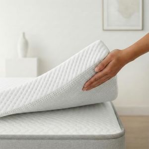 Surmatelas | 180x190 CM | Epaisseur 7CM | Housse Lavable à Deux Faces été/Hiver | Soulage Les tensions Musculaires | Mousse a memoire de Forme 100% | Réversible | Surmatelas 180 x 190 (DonTopper, neuf)