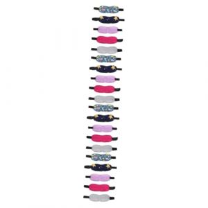 KOMBIUDA 20pièces Masque De Sommeil Pour Garçon Fille De Masque Opaque Mousse Confortable Et Pour Siestes Maison Ou Voyage Motifs Animaux (Busk Sunset, neuf)