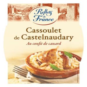 REFLETS DE FRANCE – Cassoulet Authentique de Castelnaudary, Riche en Saveurs Traditionnelles (Barquette 300g) - lot de 3 - Vendu par Lot (Marché Parisien, neuf)