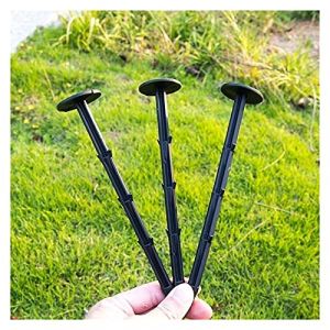 100 Pcs Piquet de Fixation pour Toile de Paillage Tente Jardin Sardines Piquet en Plastique Bordure pour Geotextile Anti Repousse Bache Mauvaise Herbe Agrafes Paillage ( Color : Black , Size : 30cm ) (FANG-AFR, neuf)