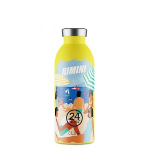 24BOTTLES Clima Bottle Bouteille Thermique 500 ml Acier Inoxydable Bouteille Thermique Thermos 100% Hermétique (12h Hot 24h Cold) Design Italien, Bouteilles Thermiques Écologiques, Water Bottle Rimini (24Bottles, neuf)