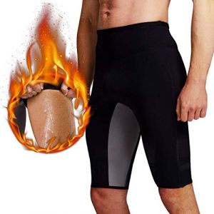 Martiount Homme Short Minceur Pantalon de Sudation de Sport Fitness Pantacourt Sudation Pants d'Entraînement en Néoprène S (Wanako, neuf)