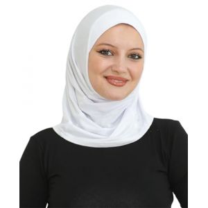 Prien Hijab De Sport Pour Femme, Turban En Coton Musulmane, Foulard Doux, Robe De Priere Bonnet À Porter, Vetement Islamique Pour Voile Echarpe, Abaya Islam (Blanc) (Prien Online (FR), neuf)