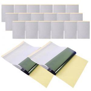 Ipetboom 20 feuilles Papier de Transfert Tatouage Sans Odeur Papier Calque Body Papers Pour Accessoires Tatouage Transfert Temporaire Stencil Blanche Safe et R&eacute;utilisable (KinRoZ, neuf)