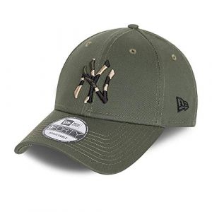 New Era New York Yankees Casquette MLB 9forty Casquette de Baseball Camo Infill Chapeau Baseball Vert (capspin, neuf)