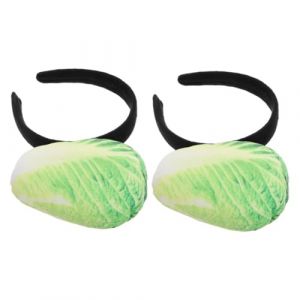 LIFKOME 2 pi&egrave;ces Bandeau Chou Chinois Peluche Confortable et Doux Accessoire Cheveux Original pour F&ecirc;te Halloween et D&eacute;guisement Femme et Fille (Yaeerang, neuf)